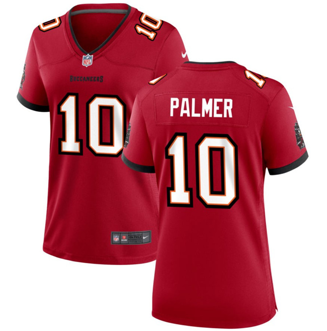 Women's Tampa Bay Buccanee #10 Trey Palmer Red 2023 Football Stitched Jersey(Run Small)